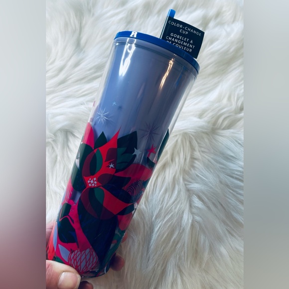 Starbucks Purple Color Change Point-setter Cup Tumbler 24oz NWT 2023 Holiday - Picture 4 of 11